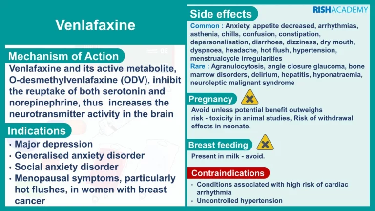 nursing pharmacology flashcards antidepressants venlafaxine