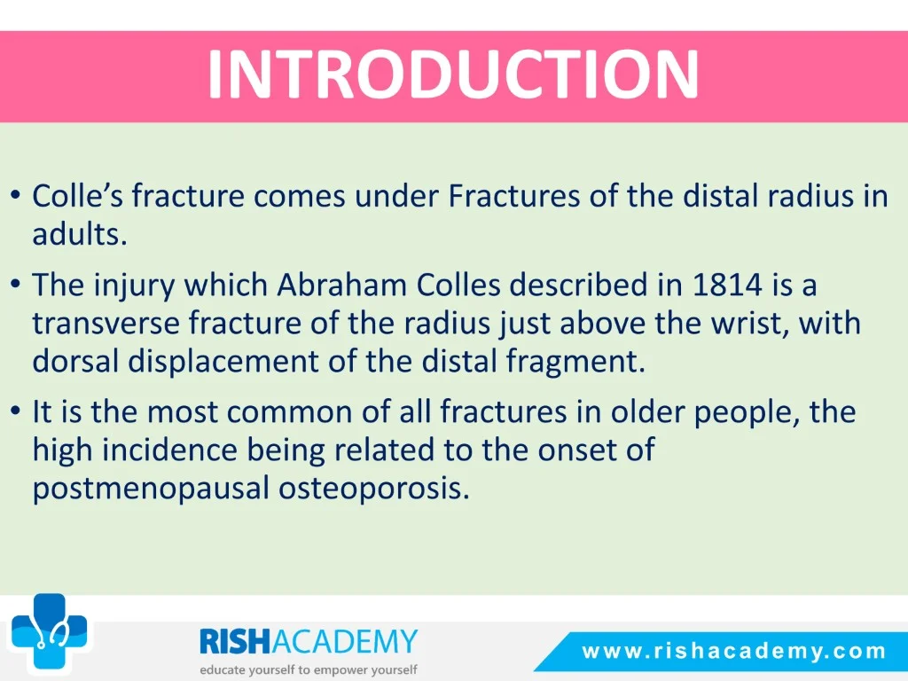 Colles’ & Smith’s Fracture free medical notes rish academy (2)